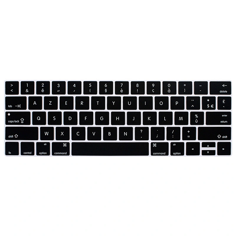 Ali baba french custom  laptop for dell cover silicone cover French Laptop Silicone Keyboard Covers For MacBook Touch Bar