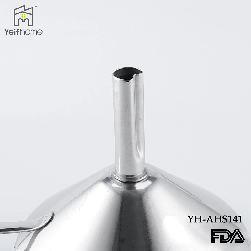 Food grade Kitchen Tool stainless steel oil funnel