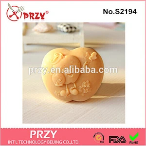 DIY handmade apple silicone molds for soap making