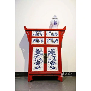 chinese antique solid wood shabby chic cabinet