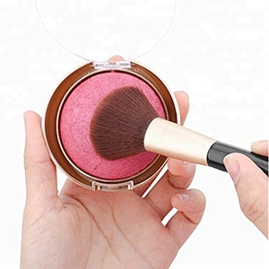 High quality mini portable flat blush brush private label pocket makeup brush
