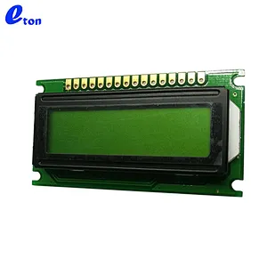 custom 8x1 0801 yellow-green alphanumeric dot matrix lcd module