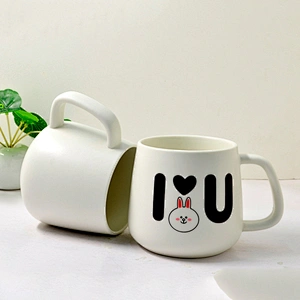 500 ml Custom Logo Printed Water Cup Creative Color Changing Cup Ceramic Coffee Mug