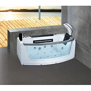 K-8951 New Arrival Bath Tub Modern Art Baths, whirlpool Massage Glass Bathtub