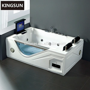 High Grade Corner Standing Air Bubble TV Massage Therapeutic Bathtubs