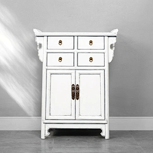 chinese antique solid wood shabby chic cabinet