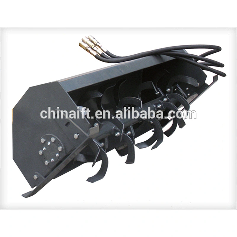 China mini skid steer loader with tiller for farming