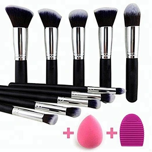 10 Pc private label makeup brush sponge kit