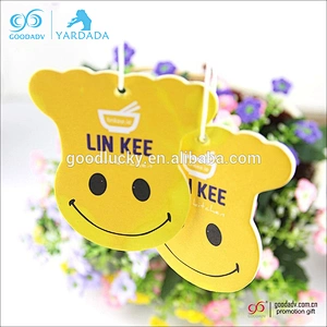 promotional customized design car air freshener ,paper air freshener