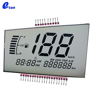 monochrome motorcycle speedometer htn lcd display