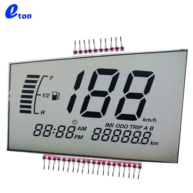 monochrome motorcycle speedometer htn lcd display