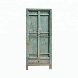 wholesale rustic  shabby chic antique style chinese wardrobe  distressed wardrobe furniture