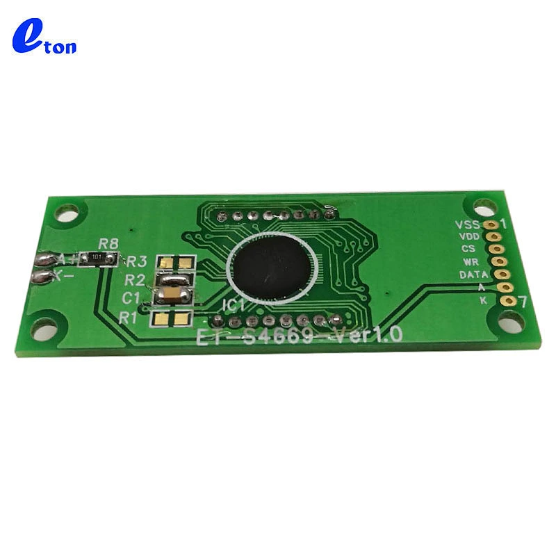 custom 4.7V TN grey lcd glass segment display modules