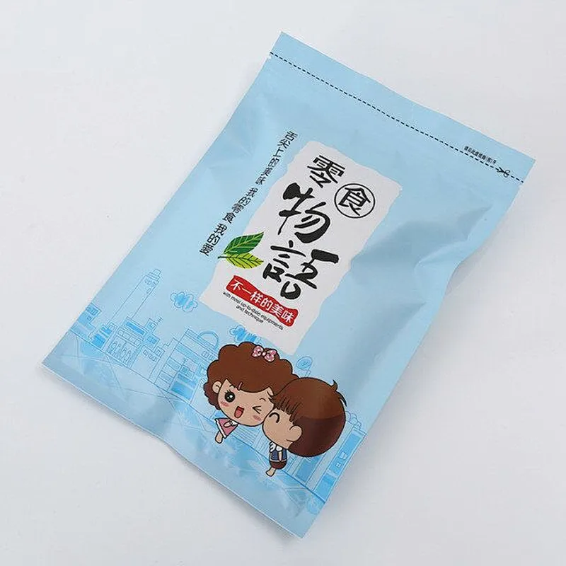 Custom wholesale pink ,blue snacks package