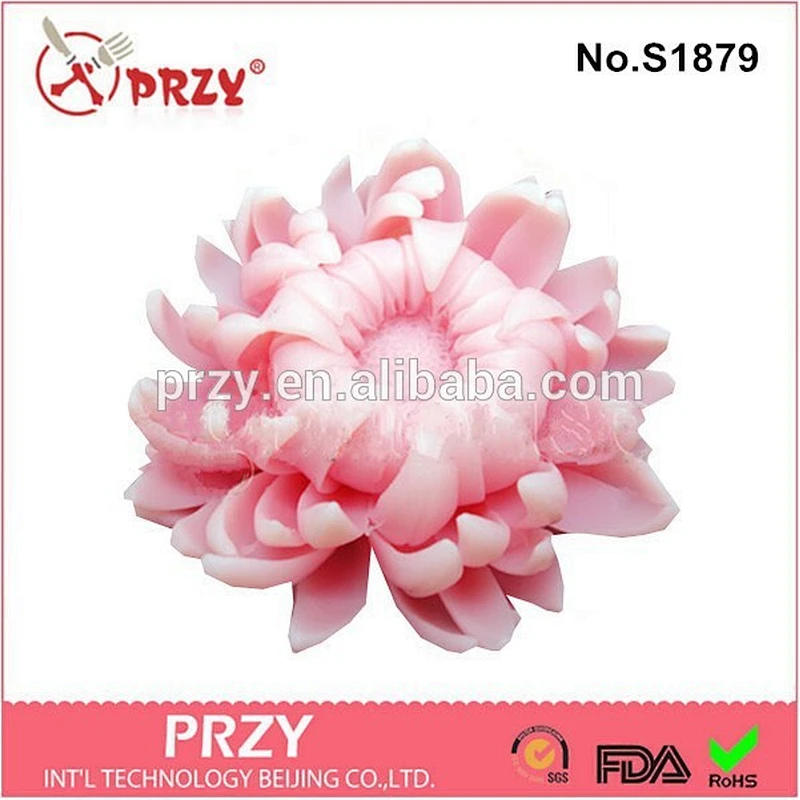 Fancy Chrysanthemum 3D silicone soap molds