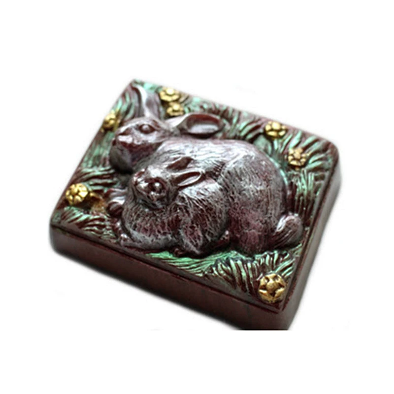 Rabbit mom and baby Soap molds Easter Cake mold Handmade soap Molds