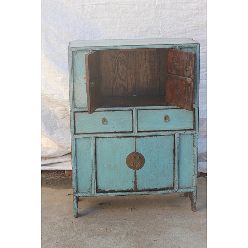 Chinese antique Reclaimed Wood Kitchen Furniture Kitchen Cupboards furniture chinese sideboard blue