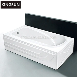 Luxury indoor rectangular adult portable shower bath tub for shower room use
