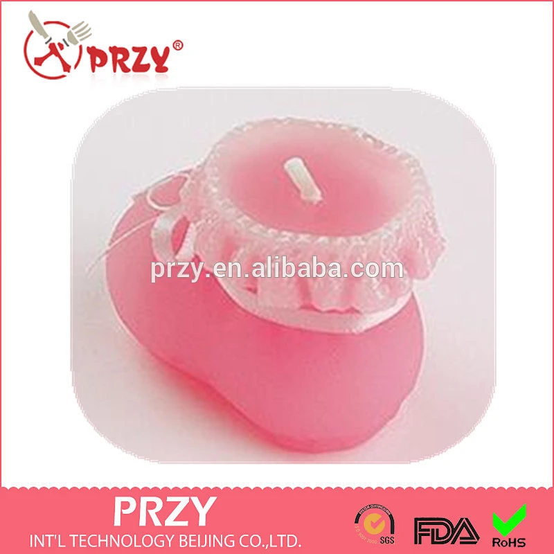 S4117 PRZY Baby shoe molding candle silicone mold handmade soap mold cake decorations