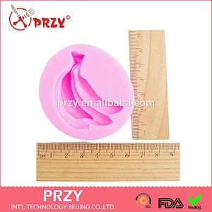 F3046 PRZY Stereo banana fondant cake decoration silicone mold