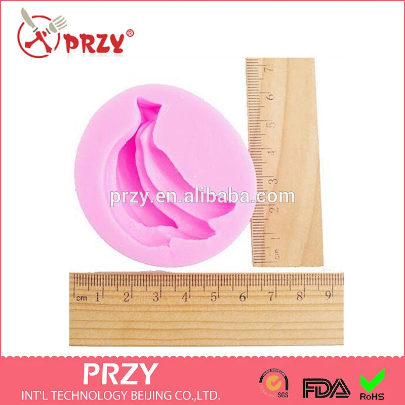 F3046 PRZY Stereo banana fondant cake decoration silicone mold
