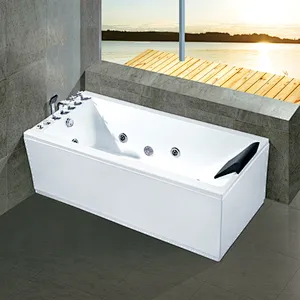 UK modern style small corner bathtub spa hot tub for one person