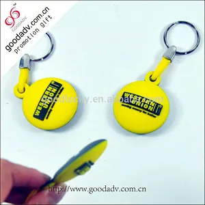 Promotional funny handmade reusable soft pvc led keychains