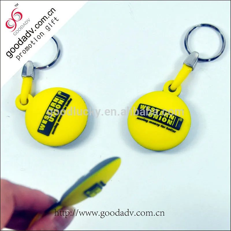 Promotional funny handmade reusable soft pvc led keychains