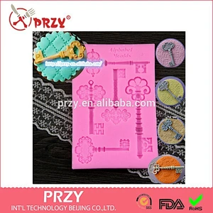 2015 newest gum paste key series silicone fondant mold