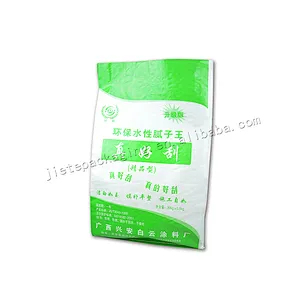 Cheap construction use 30kg white plastic pp woven cement bag for wall putty powder and mortar