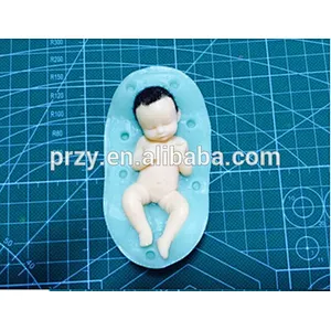 2015 newest gum paste 3d baby siliocne fondant mold