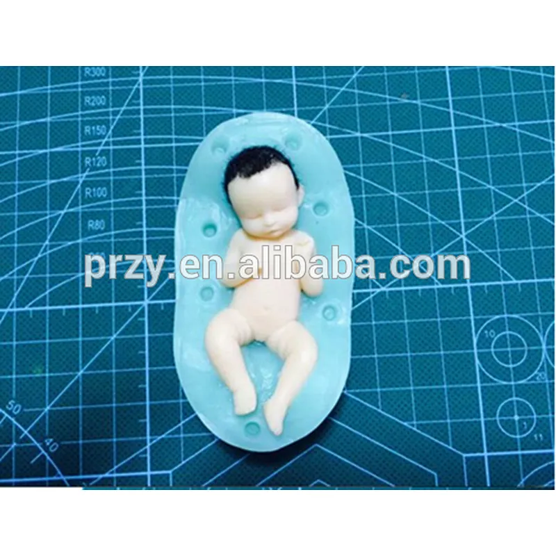 2015 newest gum paste 3d baby siliocne fondant mold