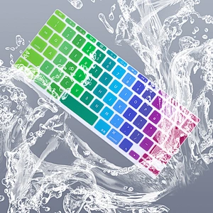 Rainbow Custom laptop skins English keyboard cover waterproof keyboard protector For Macbook Air 11