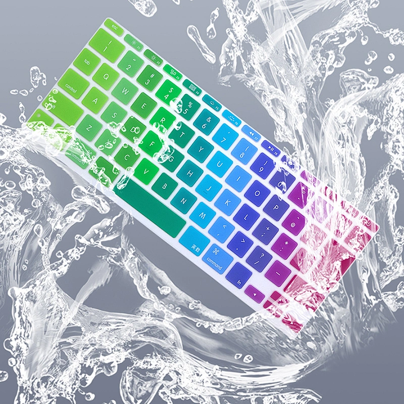 Rainbow Custom laptop skins English keyboard cover waterproof keyboard protector For Macbook Air 11