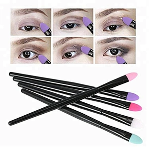 JZG 5pcs Silicone Makeup Brush Set Professional Eyeshadow Brush Kit Facial Cosmetic Tools