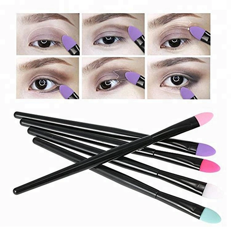 JZG 5pcs Silicone Makeup Brush Set Professional Eyeshadow Brush Kit Facial Cosmetic Tools