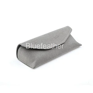 Unisex Style Monocolor Suede Sunglasses Case