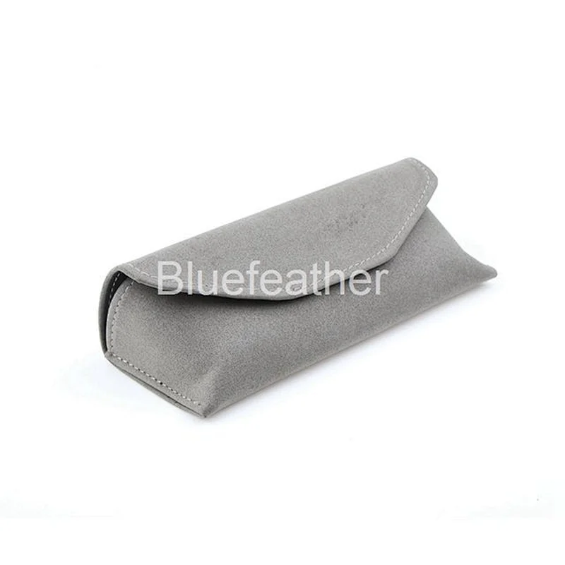 Unisex Style Monocolor Suede Sunglasses Case