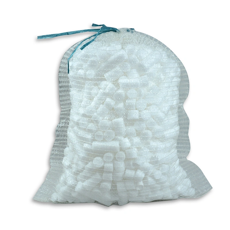 Agriculture use drawstring type pp mesh packing bags for vegetable