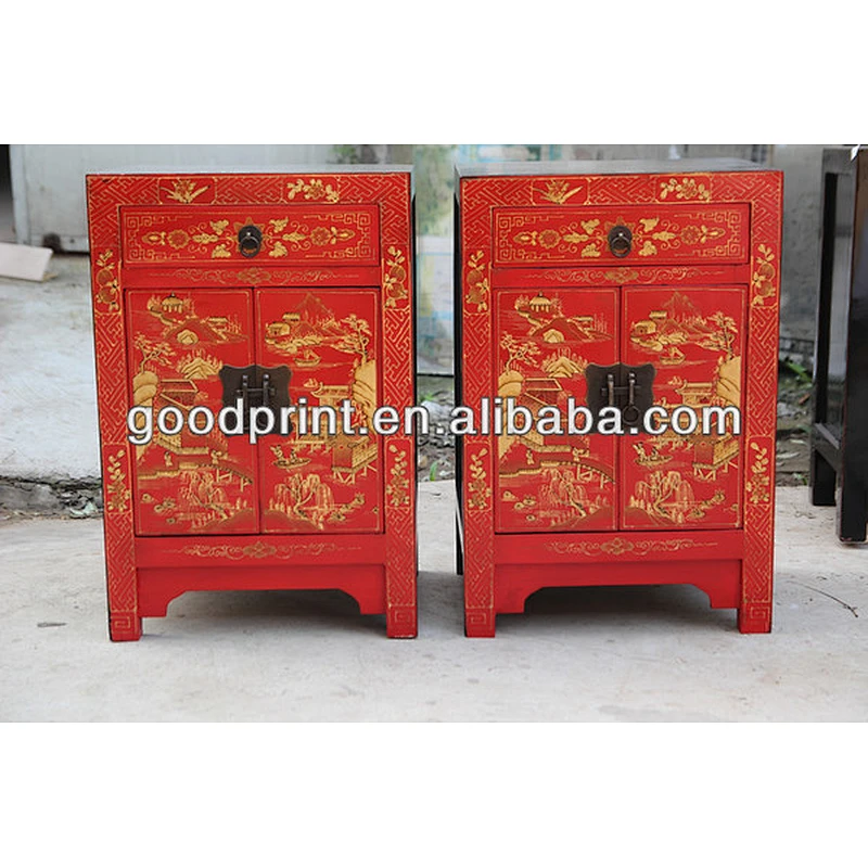 Home bedroom furniture cheap solid wood furniture, small bedside cabinet