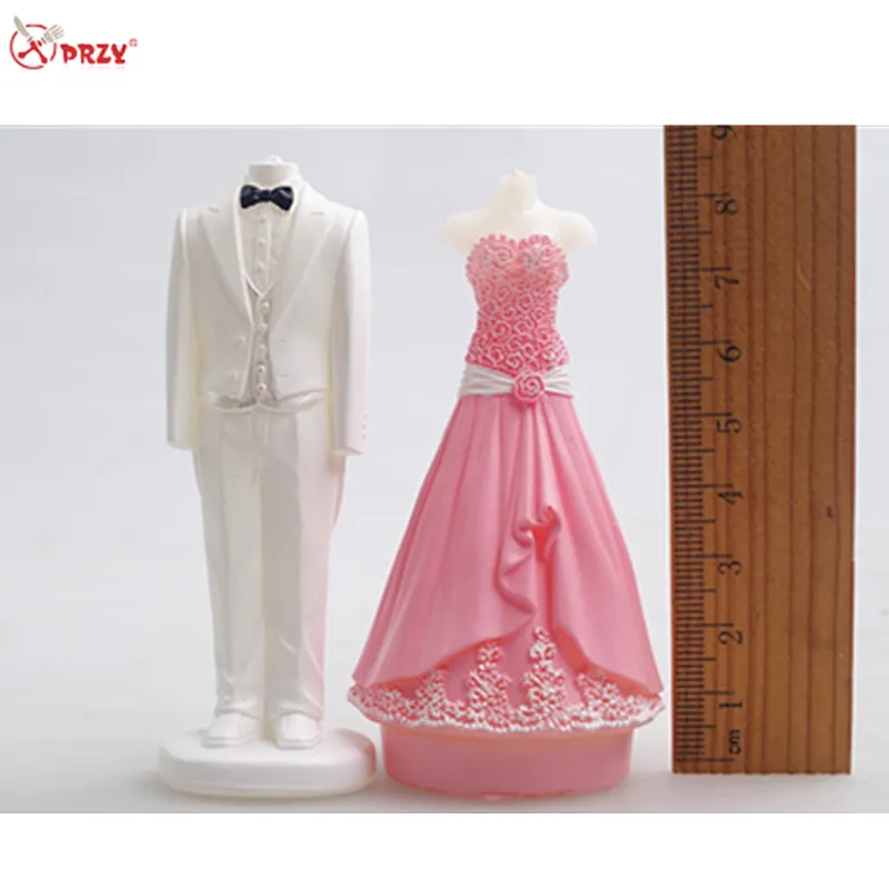 New Style pink wedding dress 100% handmade Candle mold silicone Cake Moulds Soap Molds