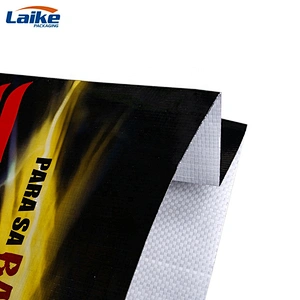 High quality pp woven plastic chicken feed bag 50kg bulk big feed bag