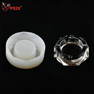 Crystal Ashtray mould Epoxy mold Office Ashtrays decorations Mold handmade ashtray silicone molds