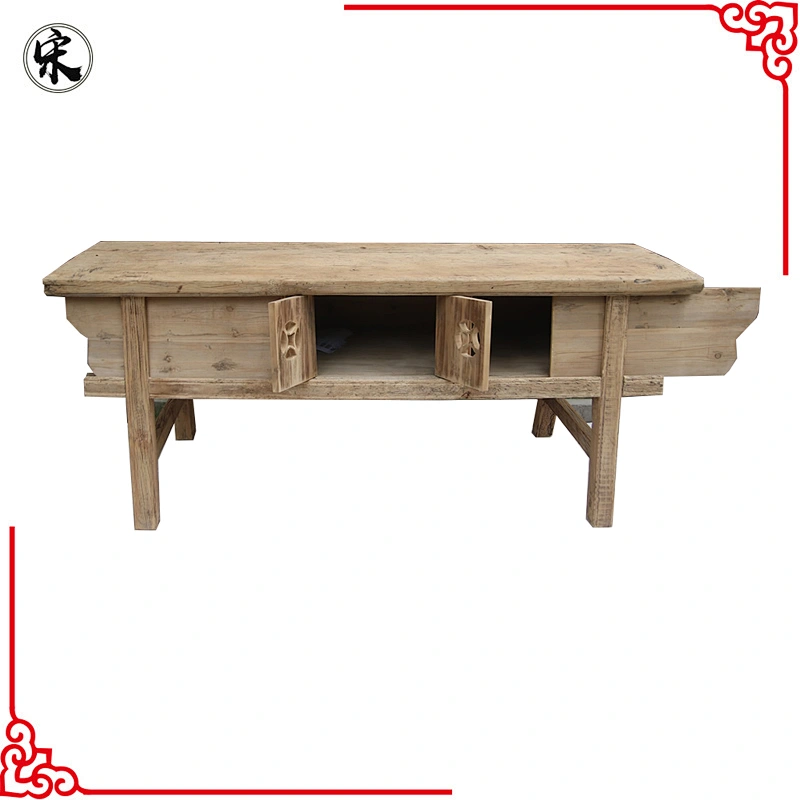 factory price of natural wood color chinese antique console table