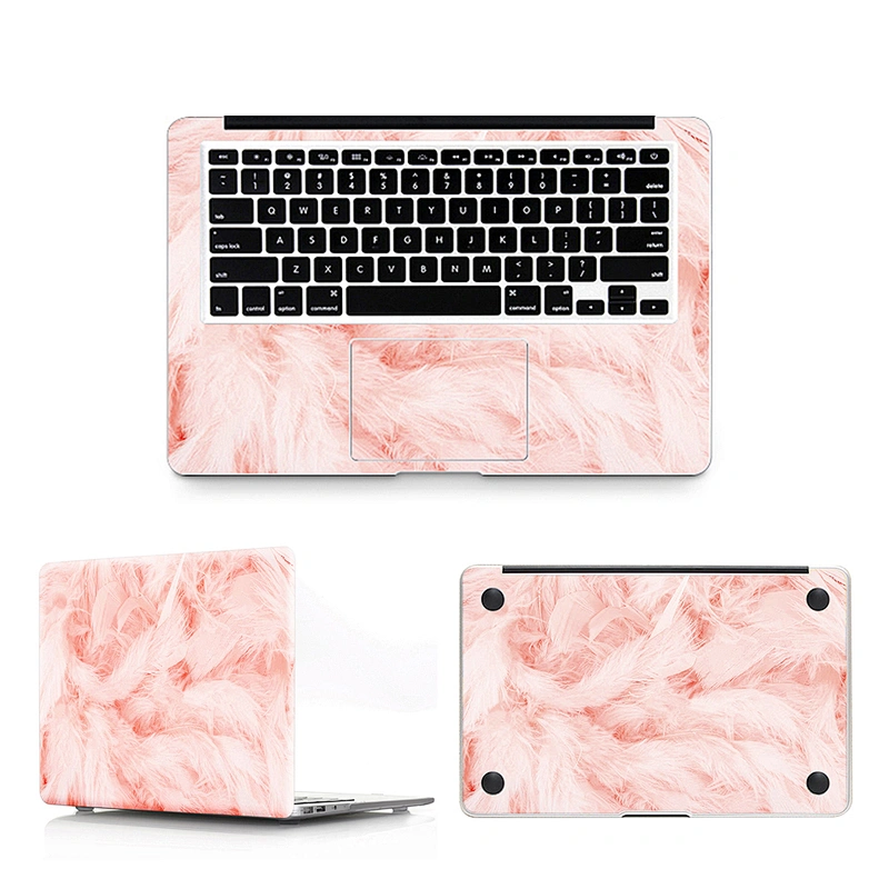 High quality custom laptop palm rest sticker PVC skins for macbook pro 13.3 pro 11 air 13.3,Feather