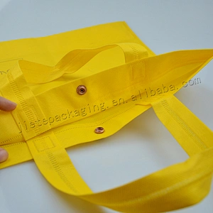 Cheap customized non woven shopping bag with tote for supermarket