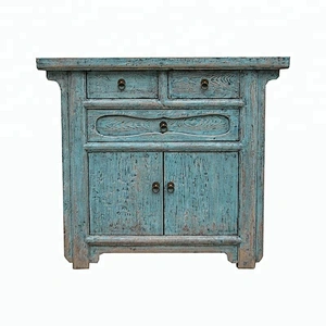 chinese antique reproduction distressed oriental buffet living room furniture