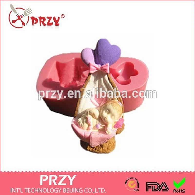 Baby basket of silicone mold/cake decoration mould
