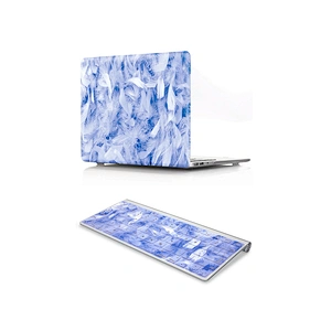 Feather 2 in 1 keyboard cover skin and soft shell rubberized case matte for macbook skin case cover for macbook pro 13 touch bar