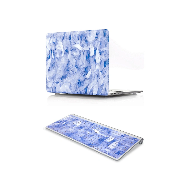 Feather 2 in 1 keyboard cover skin and soft shell rubberized case matte for macbook skin case cover for macbook pro 13 touch bar